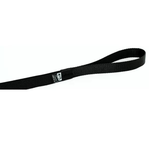 Bungee-Flat-Leashes-Canicross-Dogscooting-Black-Karabiner